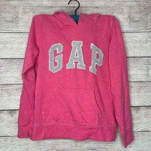 Gap Kids | Pink Pullover Logo Hoodie Size XL